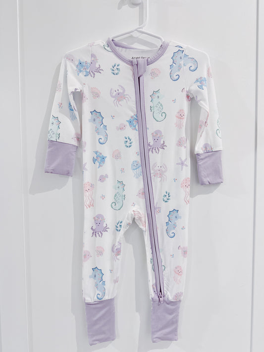 Floral Sea Creatures Convertible Romper