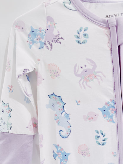 Floral Sea Creatures Convertible Romper