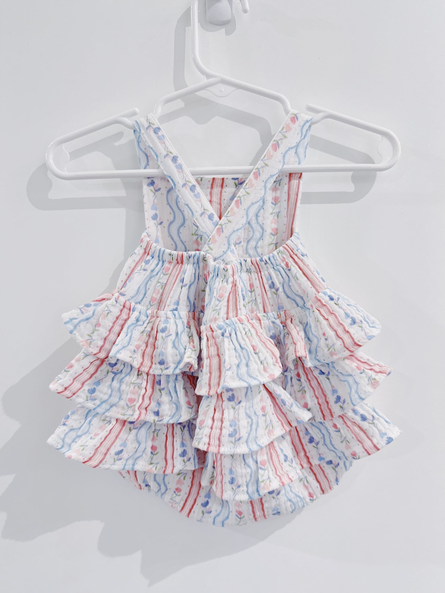 Tulip Stripe Ruffle Sunsuit