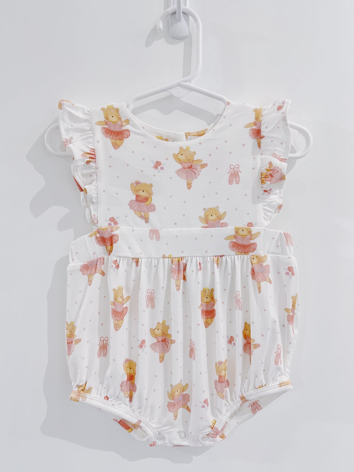 Teddy Bear Ballerina Sunsuit