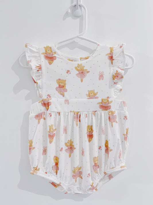 Teddy Bear Ballerina Sunsuit