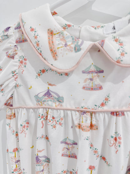 Carousel Bows Puff Sleeve Bubble