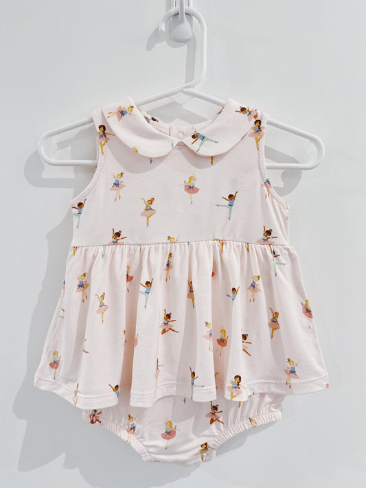 Petit Ballet Collared Skirted Bubble