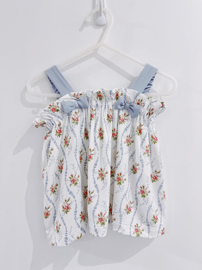 Heirloom Rose Stripe Ruffle Bloomer Set