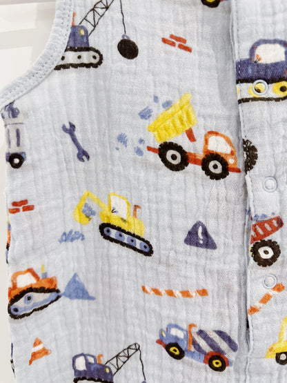 Crayon Construction Sleeveless Shortie Romper