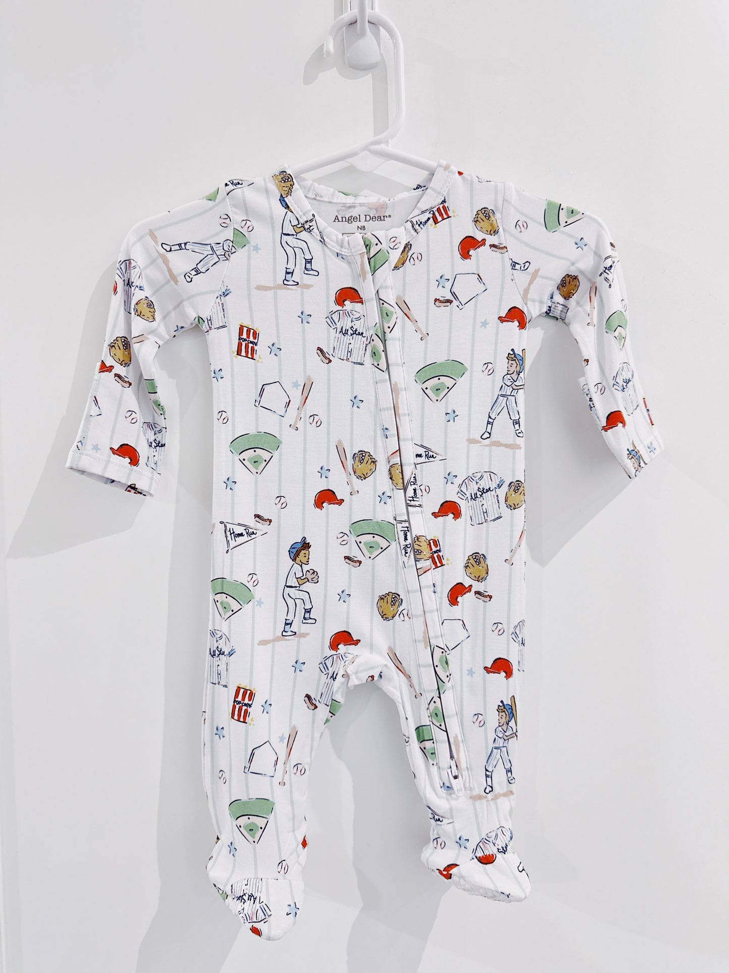 Homerun Baseball 2 Way Zipper Footie