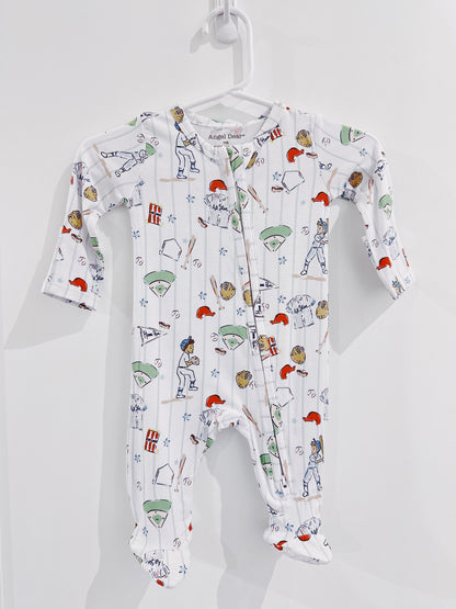 Homerun Baseball 2 Way Zipper Footie