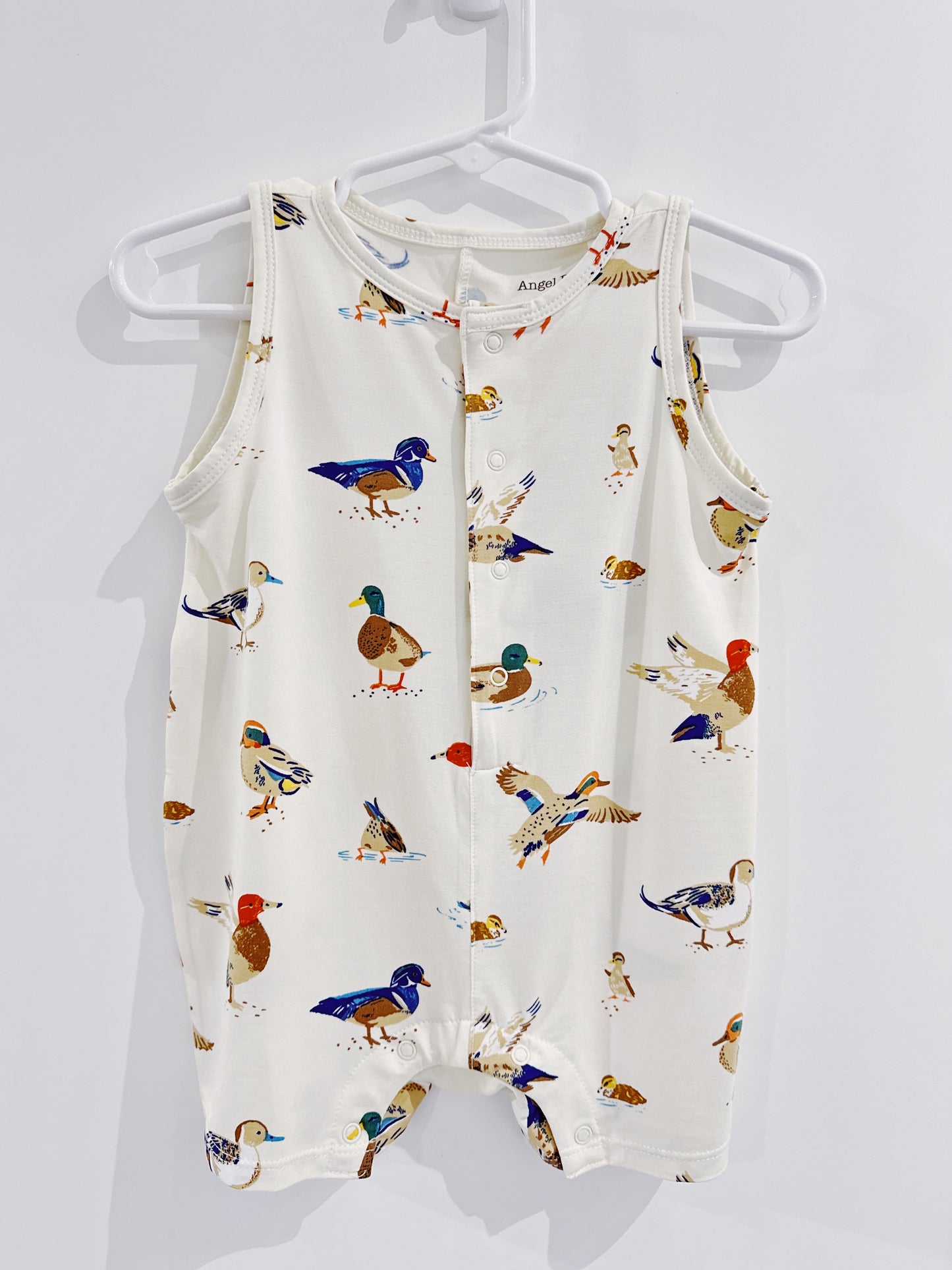 Ducks Sleeveless Shortie Romper