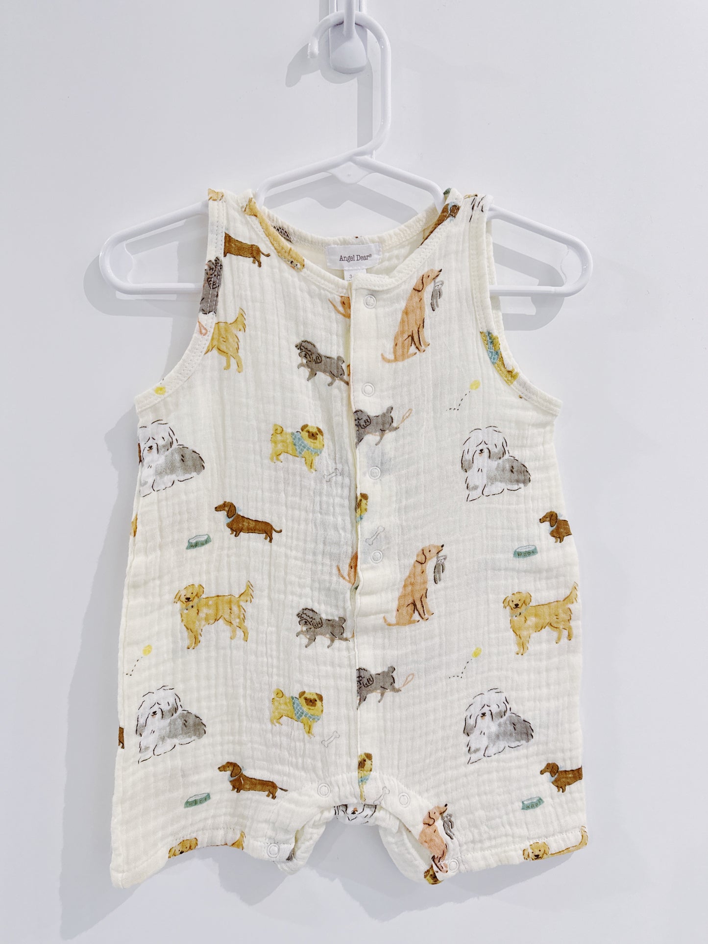 Awesome Dogs Sleeveless Shortie Romper