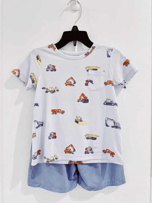 Construction Vehicles Short Set