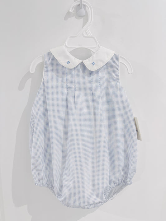 Blue Check Boy Bubble