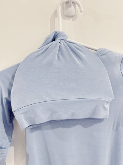 Blue Fog Gown with Hat