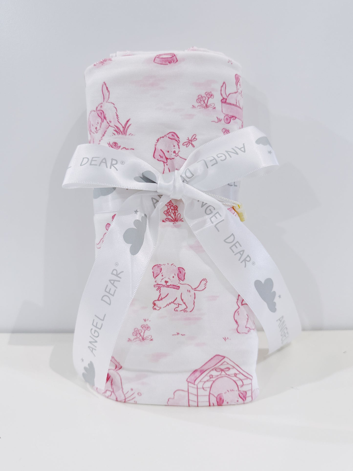 Pink Puppy Toile Swaddle