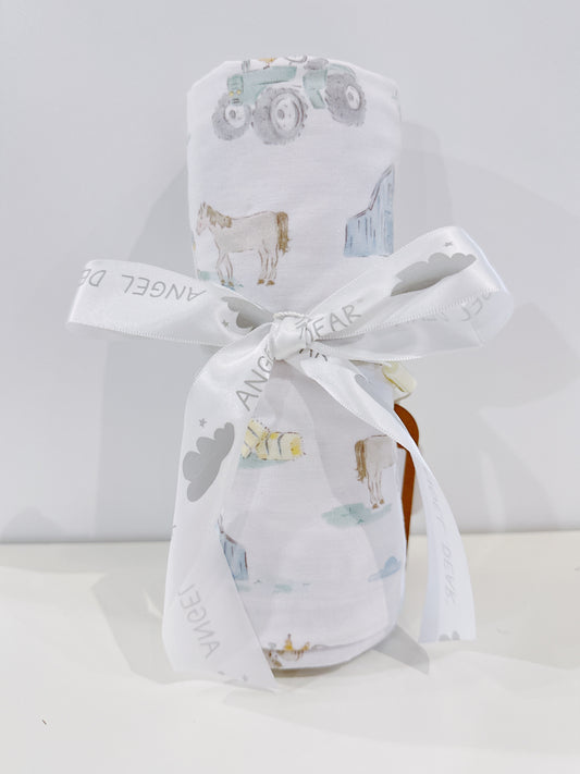 Farm Animal Party Swaddle