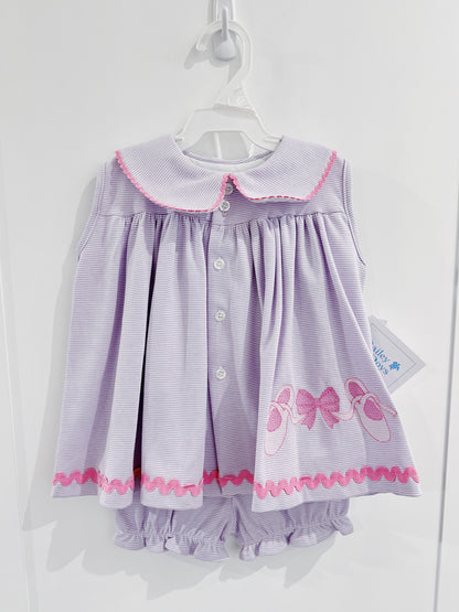 Bows & Ballet Knit Float Dress w/Bloomers