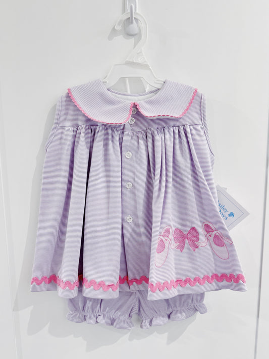 Bows & Ballet Knit Float Dress w/Bloomers