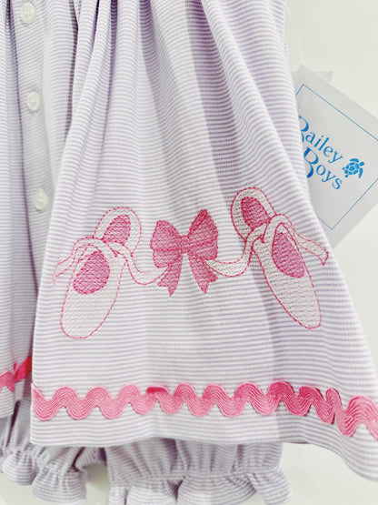 Bows & Ballet Knit Float Dress w/Bloomers