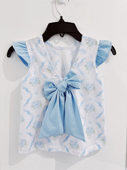 Blue Hydrangea Short Set