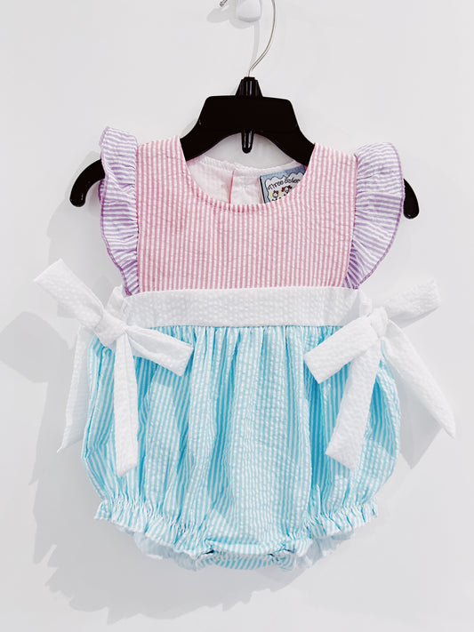 Color Block Tie Bubble