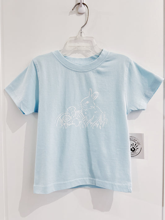Light Blue Easter Bunny Tee