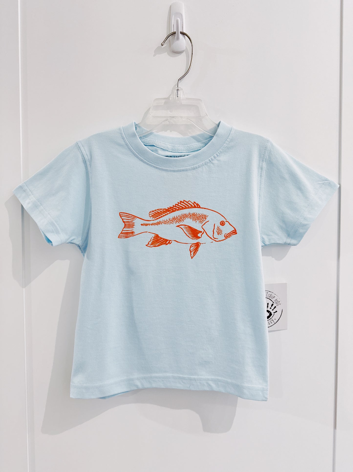 Light Blue Snapper Tee