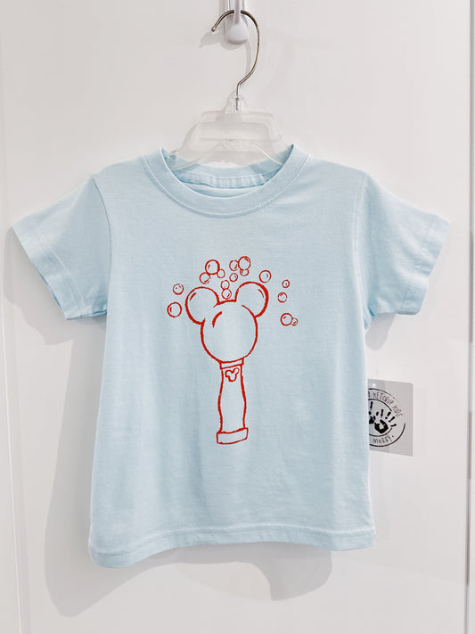 Light Blue Mickey Bubbles Tee