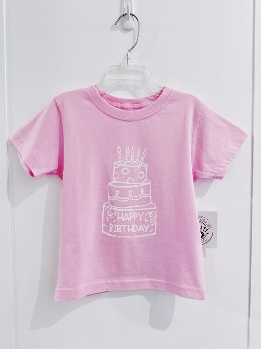 Light Pink Birthday Cake Tee