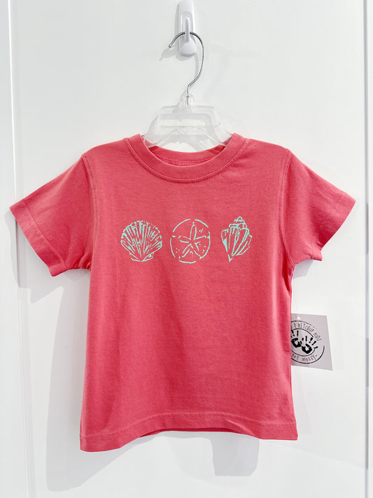Watermelon/Mint Seashells Tee