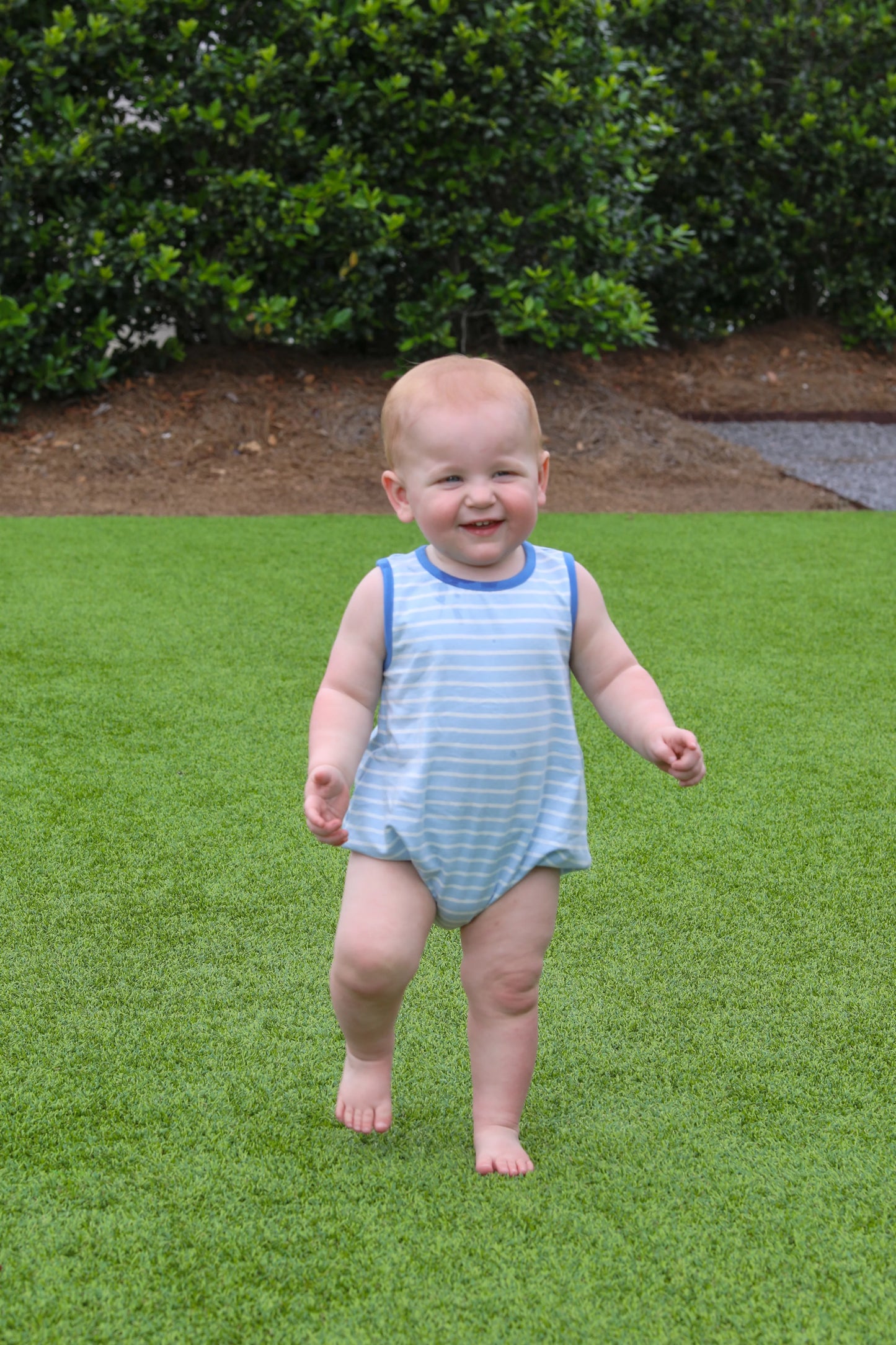 Sky Blue Stripe Drew Bubble