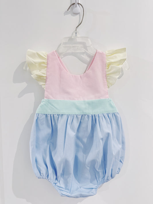 Colorblock Bow Back Bubble