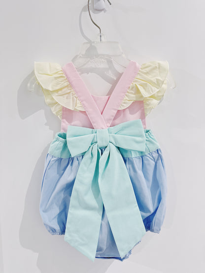 Colorblock Bow Back Bubble
