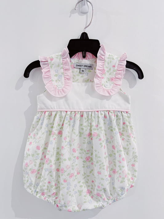 Pink Ruffle Floral Bubble