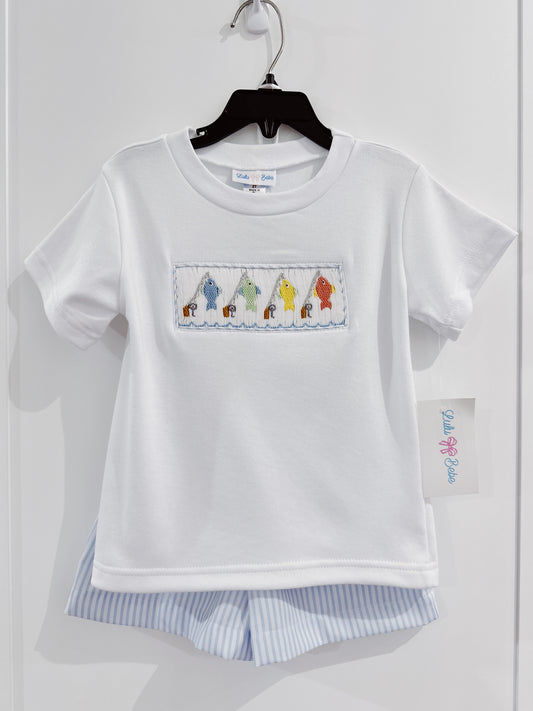 Go Fish Smocked Short Set