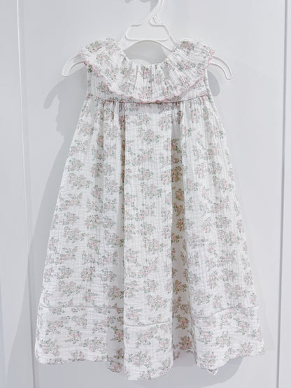 Pink Floral Bluffs Ruffle Dress