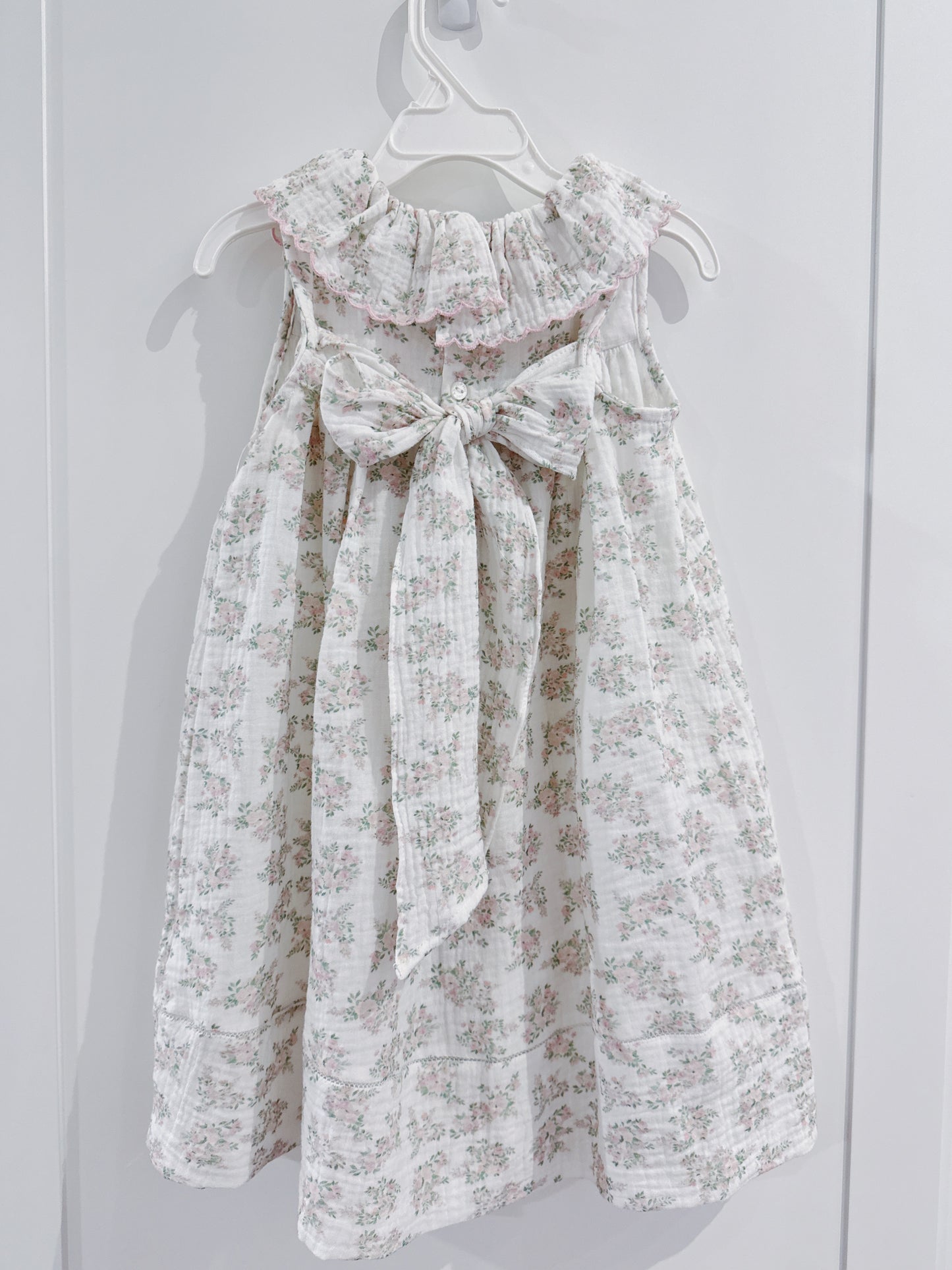 Pink Floral Bluffs Ruffle Dress