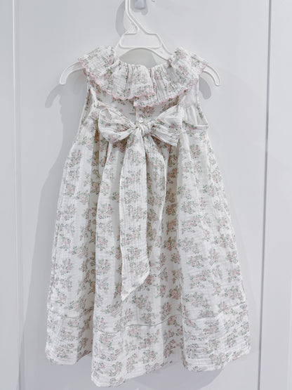 Pink Floral Bluffs Ruffle Dress