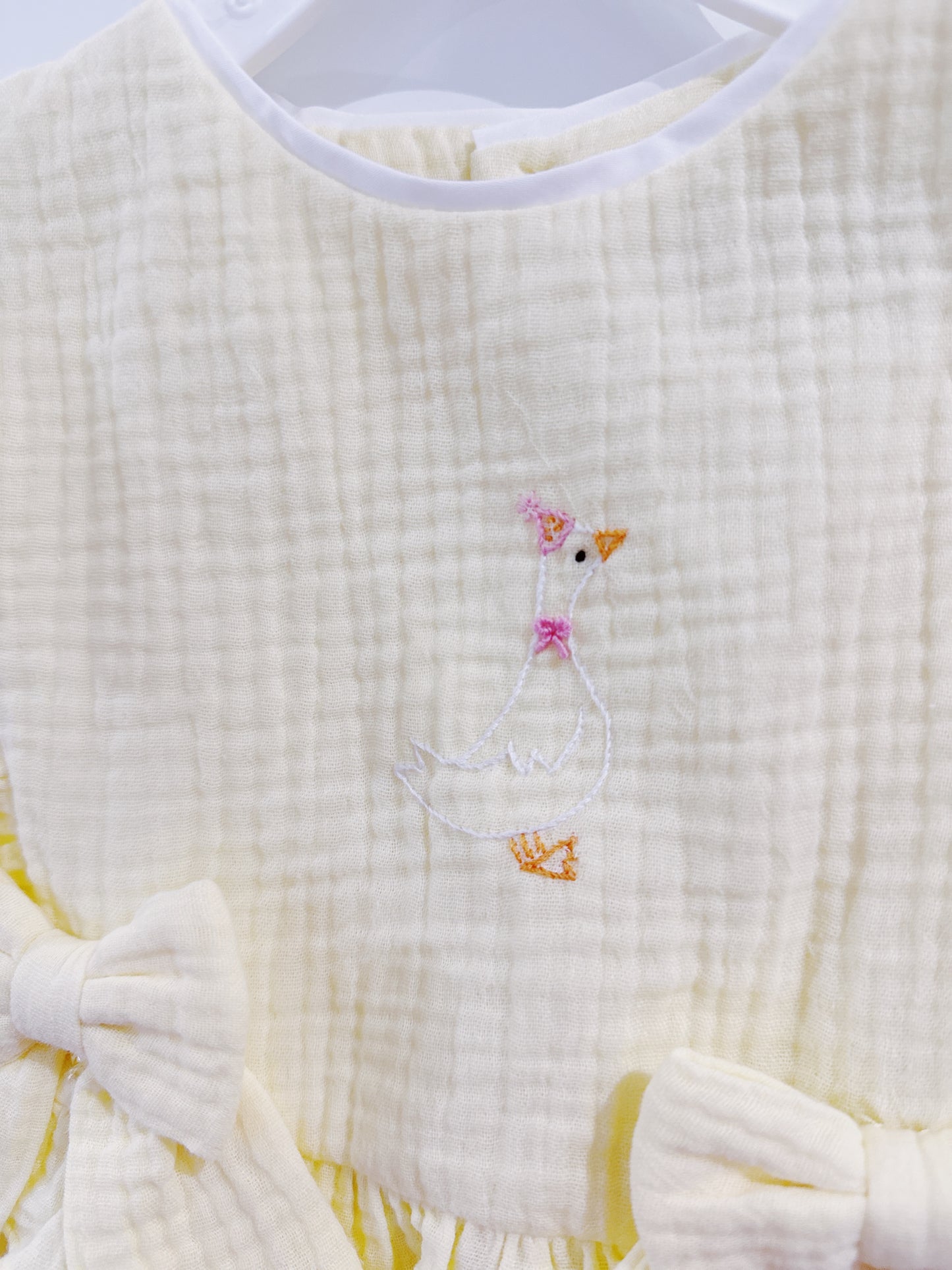 Silly Goose Yellow Girl Overall