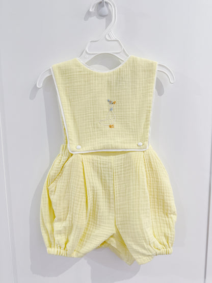 Silly Goose Yellow Boy Overall