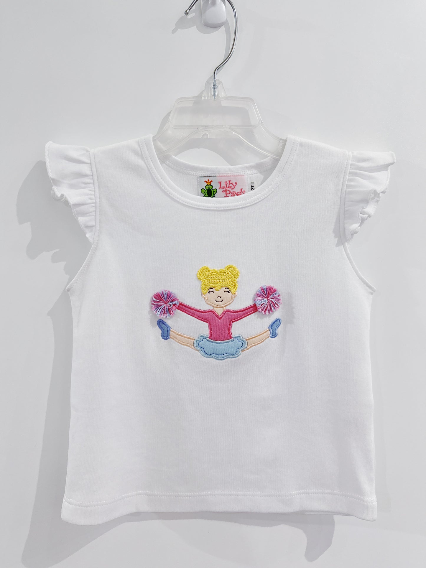 White Cheerleader Tee