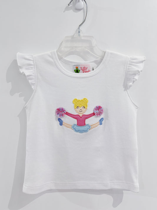 White Cheerleader Tee