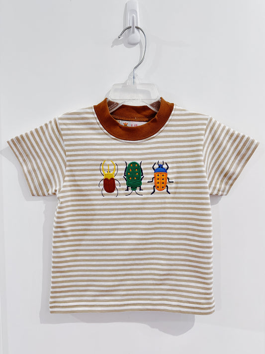 Mocha Stripe Beatles Tee