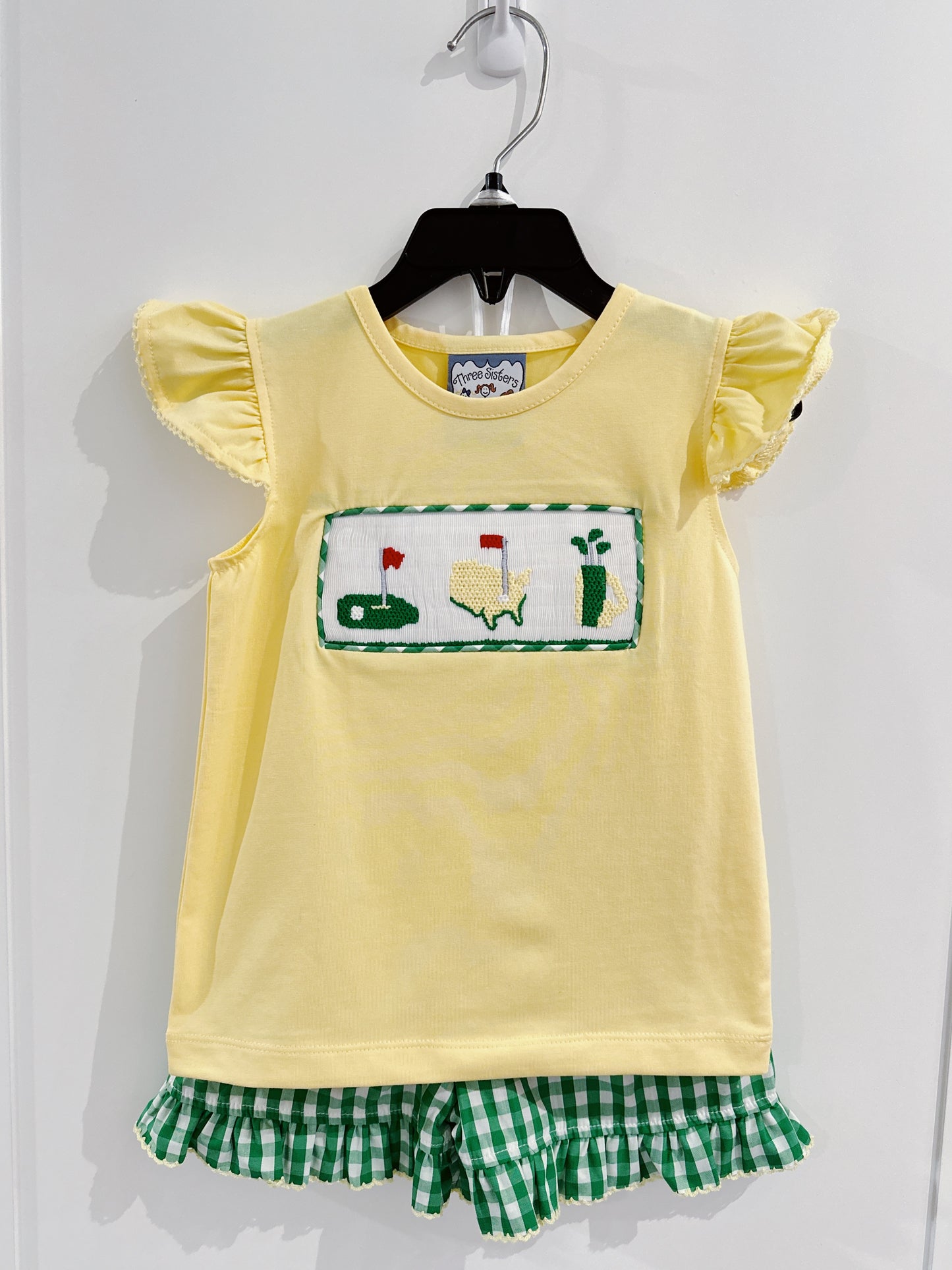 Golf Smocked Girls Short Set