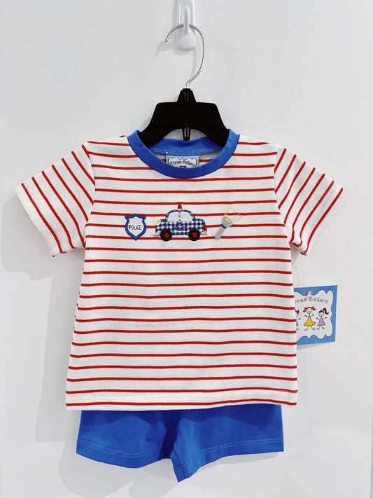 Police Boys Short Set