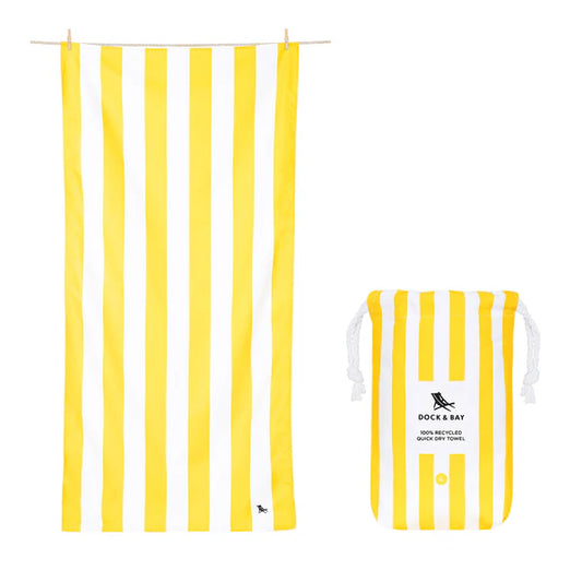 Dock & Bay Boracay Yellow Large Quick Dry Towel