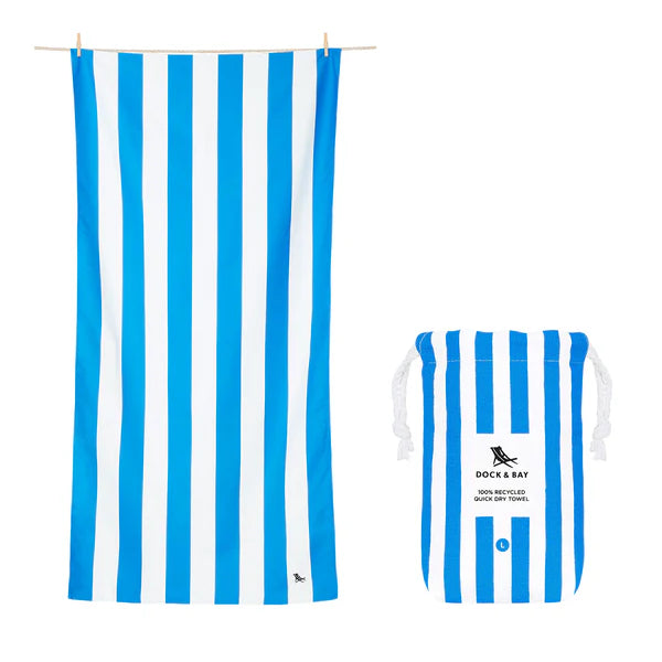 Dock & Bay Bondi Blue Large Quick Dry Towel