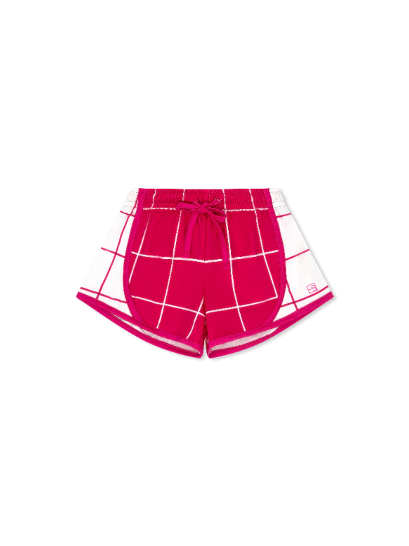 SET Power Pink Windowpane Elise Short