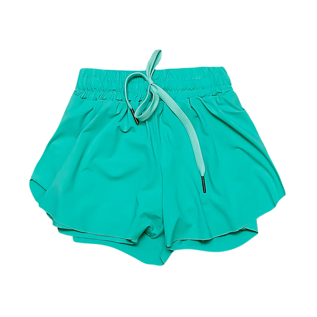 Belle Cher Teal Butterfly Shorts