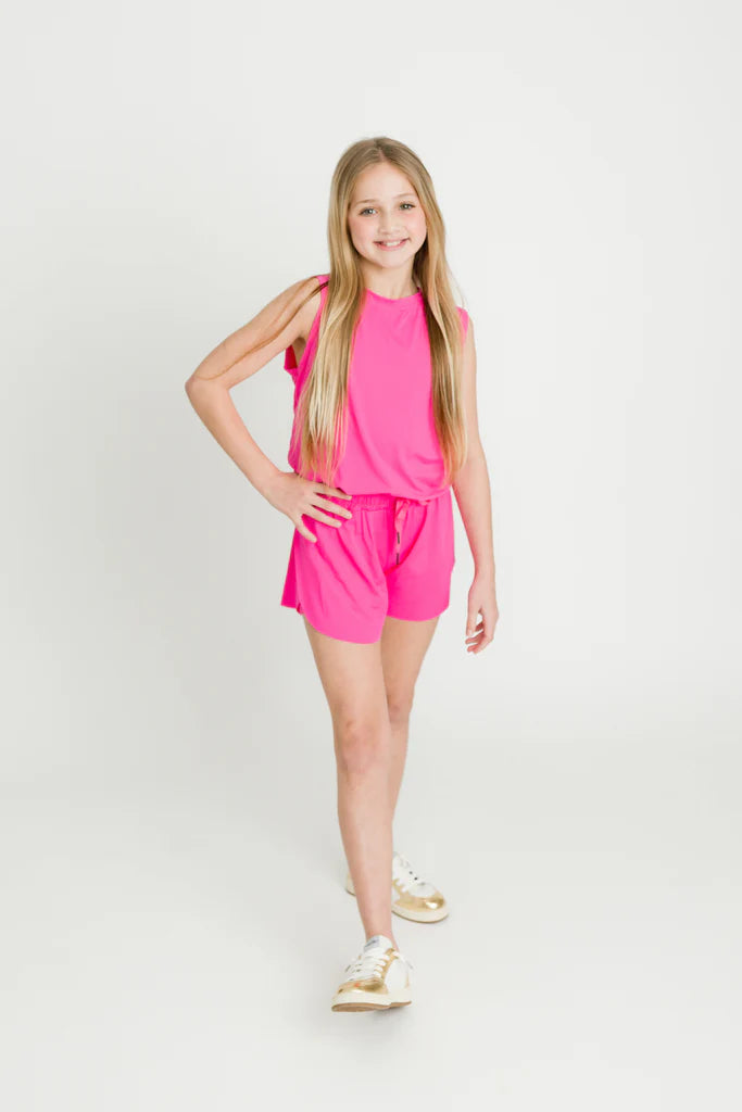 Belle Cher Hot Pink Butterfly Shorts
