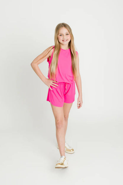Belle Cher Hot Pink Butterfly Shorts