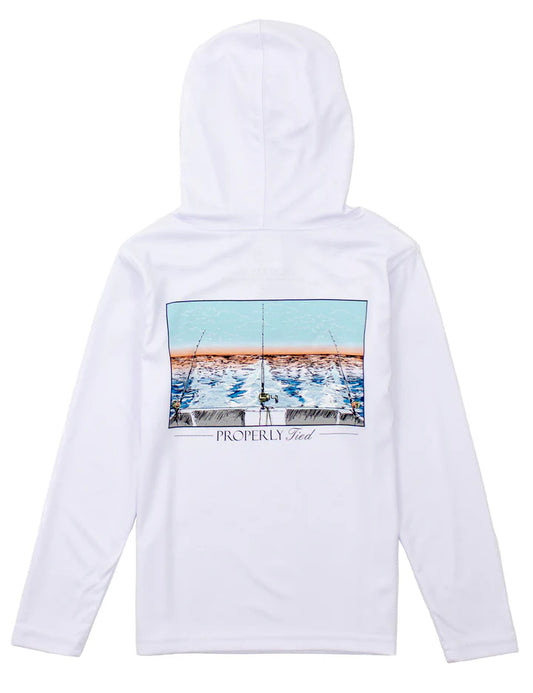 White Castaway Performance Hoodie